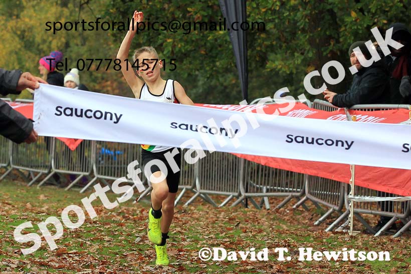 Boys Under-13s, 2022 National Cross Country Relays, Berry Hill Park, Mansfield.  Photo: David T. Hewitson/Sports for All Pics